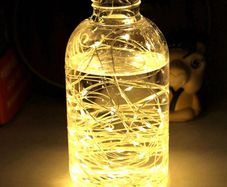 Copper Wire LED String lights USB 10m Warm White