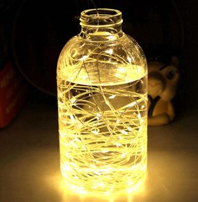 Copper Wire LED String lights USB 10m Warm White