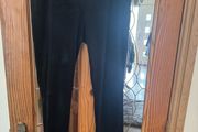 Cardio Bunny black velvet printed leggings size XL UK18 EU46 postage included