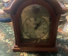 Oak mantle clock free postage