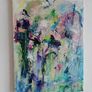 Original Abstract Painting Framed Original Floral Landscspe Garden Image 7