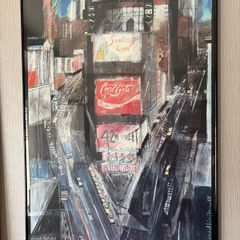 Richard Walker Civilization Poster 1989 Nyc Cityscape Neon Urban Oop