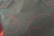 Shiseido Tote Carry Bag- Brand Shiseido. Black Heavy Canvas Cotton handbag With Red Stitching. Immaculate. Unused.