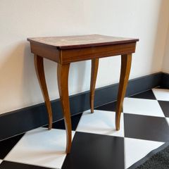 Vintage Inlaid Music Box Side Table
