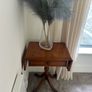 Burr walnut style drop leaf Pedestal Pembroke Image 4