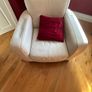 White leather Natuzzi couch set Image 2