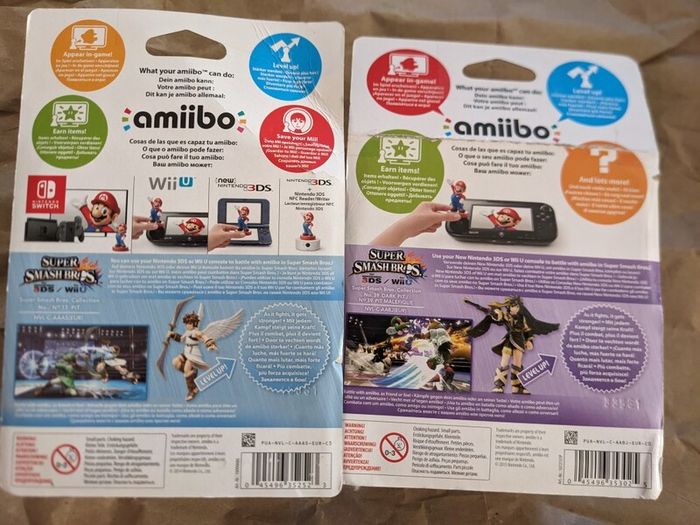 Amiibo Kid Icarus Pit + Dark Pit (2 for 50e)