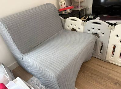 Ikea Lycksele Murbo Chair-bed. Light Grey. Almost New