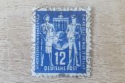 East Germany 1949 "Postal Workers' Union Congress" 12 Pfennig Stamp cancelled - free standard postage