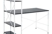 Computer Workstation Metal Frame-White/ Black Colour (FREE POSTAGE)