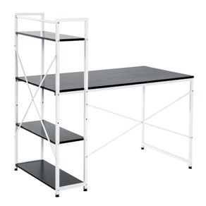 Computer Workstation Metal Frame-White/ Black Colour (FREE POSTAGE)