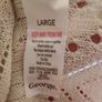 Cream sleveless long line cardigan George size L UK 16/18/20 postage included Image 4