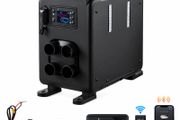 5-8kW Portable Diesel Air Heater, 12V/24V All-in-One Heating Unit with Bluetooth App, Remote Control, Digital Display &amp; CO Alarm