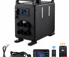 5-8kW Portable Diesel Air Heater, 12V/24V All-in-One Heating Unit with Bluetooth App, Remote Control, Digital Display & CO Alarm