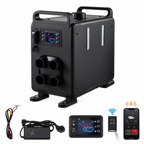 5-8kW Portable Diesel Air Heater, 12V/24V All-in-One Heating Unit with Bluetooth App, Remote Control, Digital Display & CO Alarm