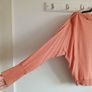ALLSAINTS Coral/Terracotta Batwing Knit Top Image 3