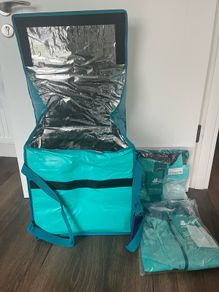 Brand NEW Deliveroo Bag + Waterproof Jacket and Shirt