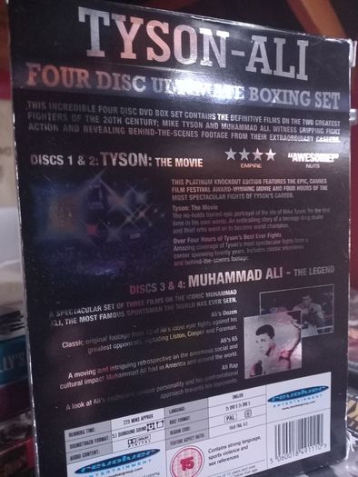 Tyson-ali 4 Disc Ultimate Boxing Set Dvd Boxset
