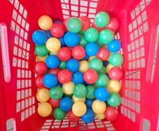 Multicoloured balls