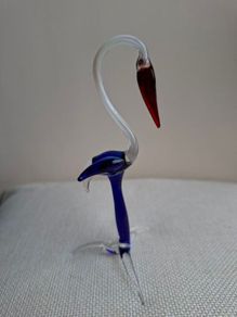 Hand Blown Glass Bird figurine