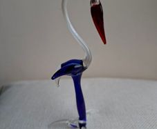 Hand Blown Glass Bird figurine