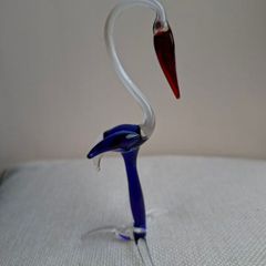 Hand Blown Glass Bird figurine