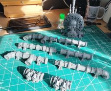 Warhammer 40k Hemotrope Reactor and Promethium Relay Pipes