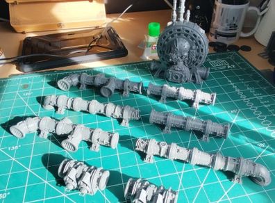 Warhammer 40k Hemotrope Reactor and Promethium Relay Pipes