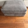 Grey Corner Sofa with Footstool (Harvey Norman Fantasia) Image 3