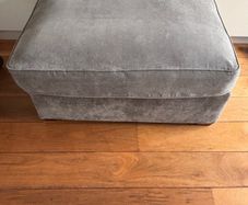 Grey Corner Sofa with Footstool (Harvey Norman Fantasia)