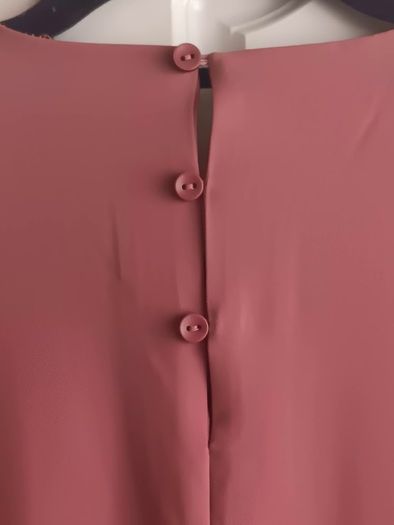 YAS Long-Sleeve Dress with Vertical Pleating
