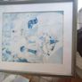 Frames Large Print White And Blue. Image 2