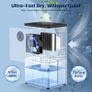 Dehumidifier for Home 22.5W  1800ML Electric Dehumidifiers 400ML/Day Auto Off 4/8H Timer Auto Defrost Ultra Quiet 7 Coloured LED Portable Dehumidifier for Drying Clothes Bedroom, Bathroom, Wardrobe, RV Image 2