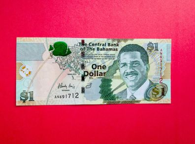 Bahamas   1  DOLLAR  2015 . Pick  71a  Uncirculated