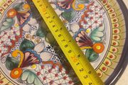 Mexican Pottery Talavera Plate 10 inches , Lead Free Heat Safe Hand painted Ceramic Folk Art From Mexico