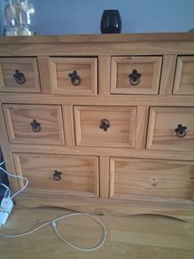 Solid Pine 8 Drawer Chest