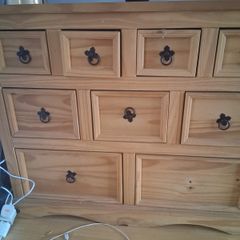 Solid Pine 8 Drawer Chest