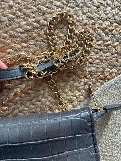 grey crossbody bag