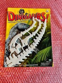 Dinosaurs Magazine number 6 1990s including figure parts