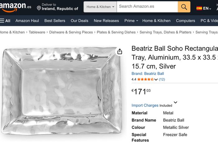 Beatriz Ball Soho Rectangular Serving Platter
