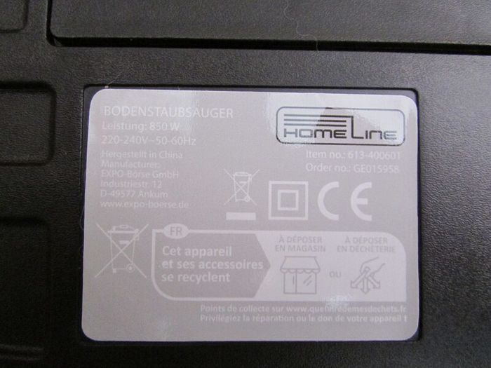 Home Line vacuum cleaner