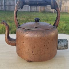 Vintage electric kettle made of copper