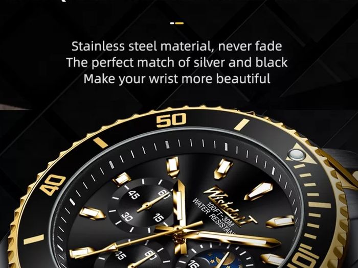 Black and Gold men's watch