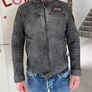 Leather jacket grey size M Image 3