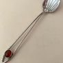 Antique coffee spoon with amber Image 3