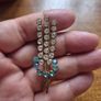 1940s/50s Vintage Metal Gold Tone Brooch Image 2