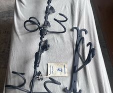 Hand Crafted John Forkin Iron Wine Bottle Holder