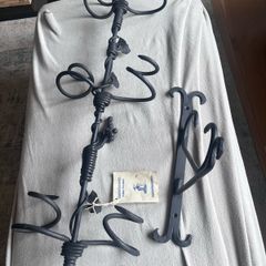 Hand Crafted John Forkin Iron Wine Bottle Holder
