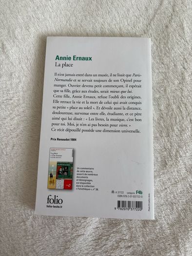 Annie Ernaux La Place