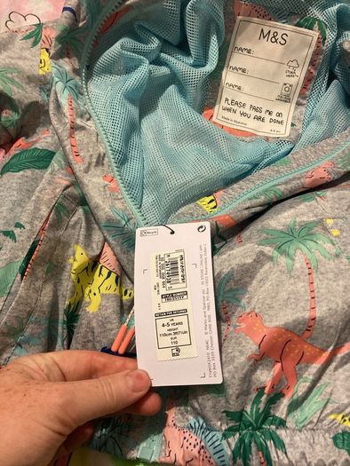 M&S dinosaur windbreaker aged 4-5 BNWT